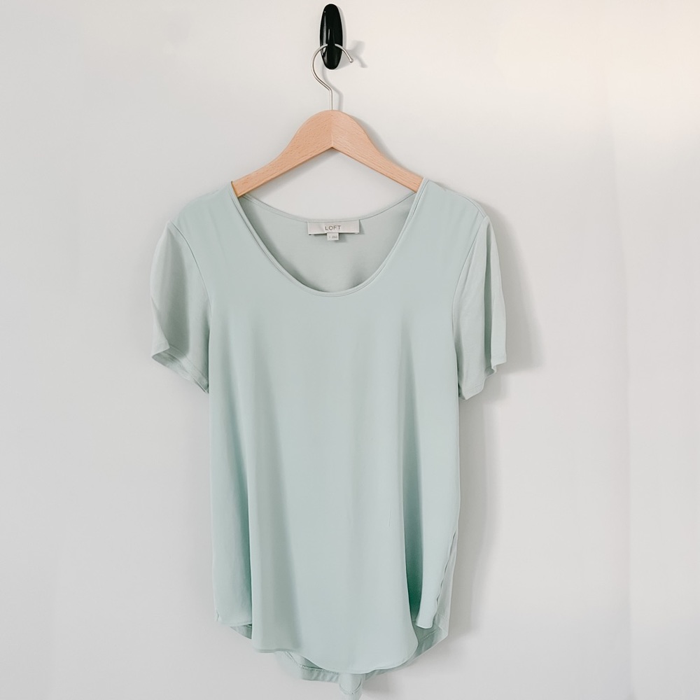 LOFT Light Mint Blouse